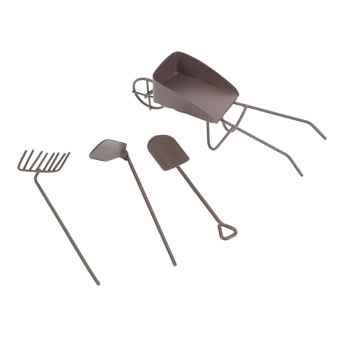 MILISTEN 8 Stück Teiliges Mini Gartenwerkzeug mit Schaufel Rechen Schubkarre aus Robustem Material für Detailreiche Miniatur Gartenaccessoires zur Kreativen und Vielseitigen Dekoration MILISTEN 8 Stück Teiliges Mini Gartenwerkzeug mit Schaufel Rechen Schubkarre aus Robustem Material für Detailreiche Miniatur Gartenaccessoires zur Kreativen und Vielseitigen Dekoration von Milisten