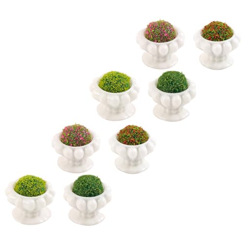 MILISTEN 8 Stück Teiliges Miniatur Kunstpflanzen aus Resin Lebensechte Kleine Pflanzen für Puppenhaus Tischdekoration Miniaturhaus Zubehör Farbenfrohe Mini Blumentöpfe für Schlafzimmer und MILISTEN 8 Stück Teiliges Miniatur Kunstpflanzen aus Resin Lebensechte Kleine Pflanzen für Puppenhaus Tischdekoration Miniaturhaus Zubehör Farbenfrohe Mini Blumentöpfe für Schlafzimmer und von Milisten