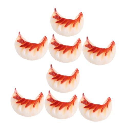 MILISTEN 8 Stück Teiliges PVC Simuliertes Dumpling Modell Realistische Chinesische Frühstücksdekoration Langlebig Leicht zu Reinigen für Shop Party-dekor Foto Requisiten von Milisten