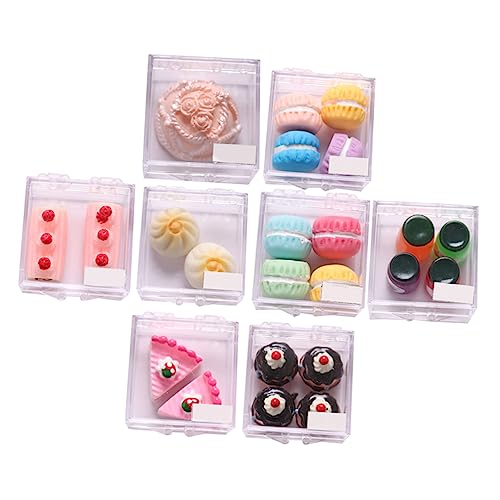 MILISTEN 8Sätze Miniaturspielzeugset Teiliges Modell von Süßen Desserts Miniaturkuchen und Brot aus Hochwertigem und Harz für Puppenhaus Dekoration und Küchenzubehör MILISTEN 8Sätze Miniaturspielzeugset Teiliges Modell von Süßen Desserts Miniaturkuchen und Brot aus Hochwertigem und Harz für Puppenhaus Dekoration und Küchenzubehör von Milisten