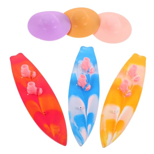 MILISTEN 9 Stück Surfbrett-Modell deko Strandspielzeug für Hundepool schweben Surfer- -Strandspielzeug Kleinkinder Strand Mini-Surfbrett Strandspaß für Mini-Puppen Plastik von Milisten