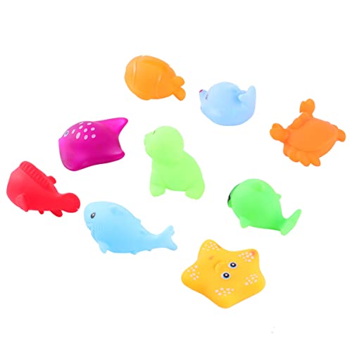 MILISTEN 9 Stück Teiliges Tierdesign Badewannenspielzeug mit Quietscher Badespaß für Kleinkinder Badewanne Wasser MILISTEN 9 Stück Teiliges Tierdesign Badewannenspielzeug mit Quietscher Badespaß für Kleinkinder Badewanne Wasser von Milisten