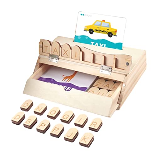 MILISTEN Alphabet Lernspielzeug Buchstaben Puzzle für Kleinkinder Kognitive Hand Auge Koordination Eltern Junge Mädchen Spiel Pädagogisches Früherziehungsspielzeug von Milisten