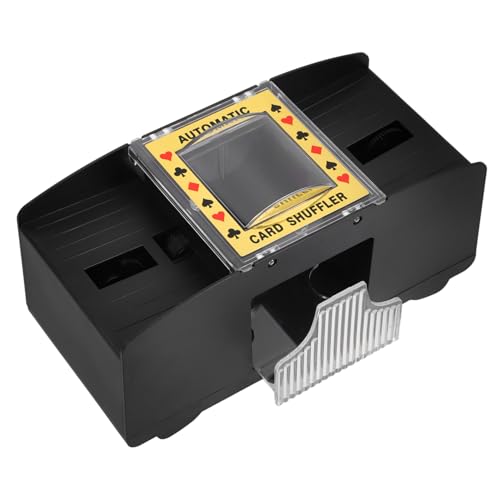 MILISTEN Automatische Kartenmischmaschine für Kartendecks Tragbarer Pokerkartenmischer für Zuhause Partys und Reisen Elektrische Mischmaschine für Reibungsloses Spielerlebnis von Milisten