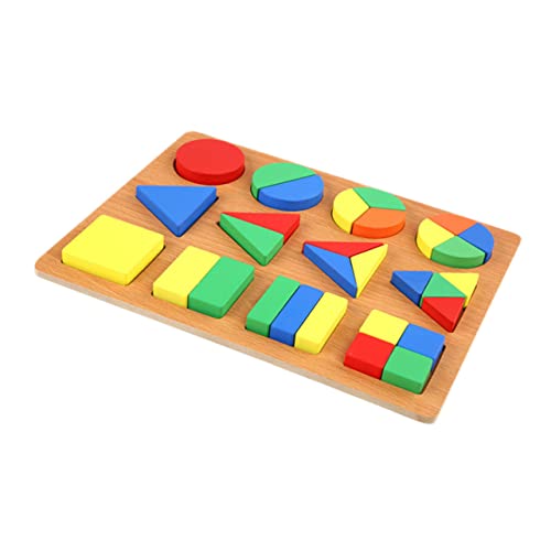 MILISTEN Buntes Holz Tangram Puzzle Lernspielzeug für Kleinkinder Geometrische Formen Motorische Fähigkeiten Fördern DIY Kreativspiel zur Frühen von Milisten