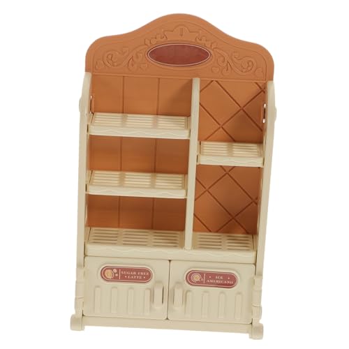 MILISTEN Dachregalmodell Ornamente Miniatur Puppenhaus bücherregal Dollhouse Schlafzimmermöbel Puppenstubenmöbel und Zubehör Mini-Puppenstubenregal Mini -Puppenmöbel Plastik von Milisten