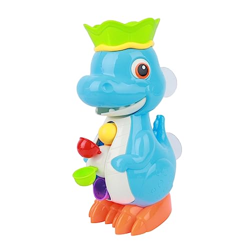 MILISTEN Dinosaurier Bade Wassersprinkler mit Saugnapf Badewannen Drehbar Fördert Hand Auge Koordination für Kleinkinder Badewanne Badespaß Zufällige Farbe von Milisten