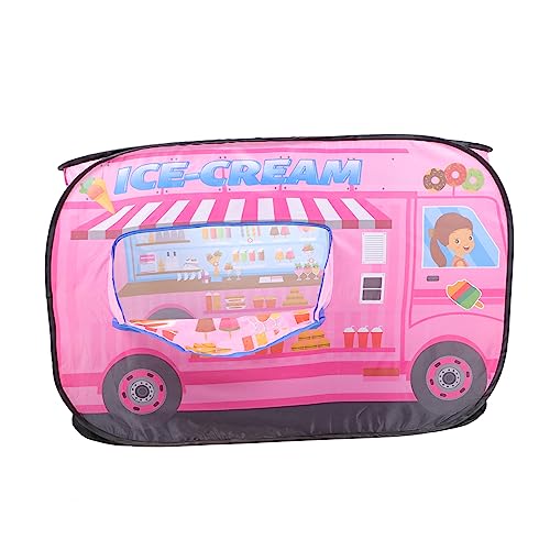 MILISTEN Eiscreme Truck Zelt für Faltbares Spielzelt für Drinnen und Draußen Kreatives Kinderspielhaus mit Buntem Design und Strapazierfähigem Material für Spielspaß von Milisten