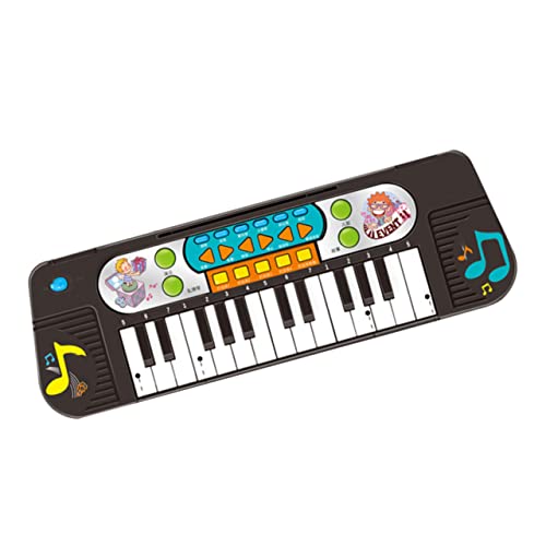 MILISTEN Elektronisches Keyboard Musikinstrument mit Tasten Multifunktionales für Frühkindliche Bildung Fördert Hand Augen Koordination und Musikalität Schwarz von Milisten