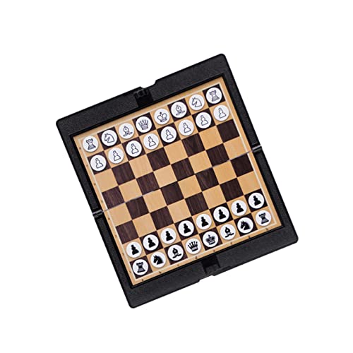 MILISTEN Faltbares Schach und Dame mit Magnetischen Figuren Tragbares Schachbrett für Reisespiel für Hause Leicht und Langlebig Kreatives von Milisten