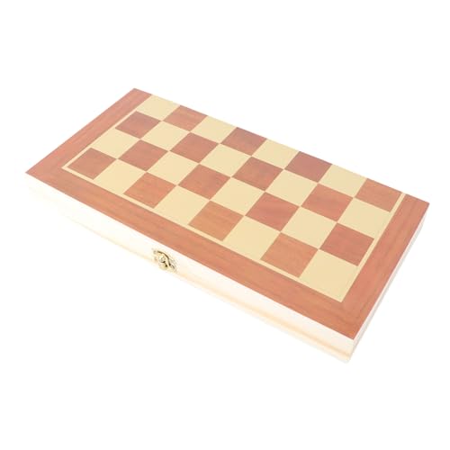 MILISTEN Faltbares Schachspiel aus Holz Tragbares Schachbrett für Erwachsene für Reisen und Zuhause Schachfiguren MILISTEN Faltbares Schachspiel aus Holz Tragbares Schachbrett für Erwachsene für Reisen und Zuhause Schachfiguren von Milisten
