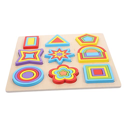 MILISTEN Geometrische Formenspielzeuge aus Holz Pädagogisches Puzzle für und Formerkennung Montessori für Kleinkinder zur Entwicklung Motorischer Fähigkeiten MILISTEN Geometrische Formenspielzeuge aus Holz Pädagogisches Puzzle für und Formerkennung Montessori für Kleinkinder zur Entwicklung Motorischer Fähigkeiten von Milisten