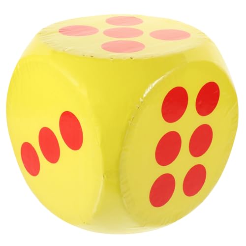 MILISTEN Giant Foam Dice Gelb Vielseitige für Spiele Unterricht und Verlosungen Kindersichere Materialien Robust und Langlebig für Rollenspiele und Matheübungen von Milisten