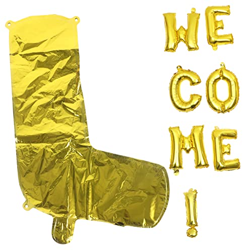 MILISTEN Gold Welcome Folienballons Schulanfang Dekoration Wetterfeste Buchstabenballons für Party und Fotohintergrund Vielseitig für Innen und Außen Festliche Willkommensdeko MILISTEN Gold Welcome Folienballons Schulanfang Dekoration Wetterfeste Buchstabenballons für Party und Fotohintergrund Vielseitig für Innen und Außen Festliche Willkommensdeko von Milisten