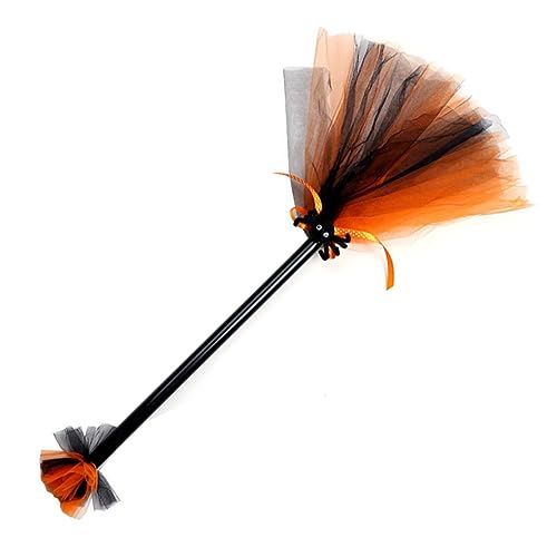 MILISTEN Halloween Hexenbesen Dekoratives Cosplay Zubehör für Halloween Party und Karneval Bunter Hexenzauberbesen als Kostüm Requisite Langlebiges Material Geeignet für Zufällige Farbe von Milisten
