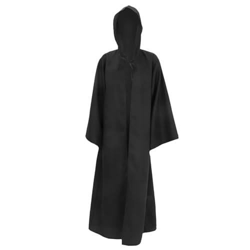 MILISTEN Halloween Umhang mit Kapuze Vielseitiger Cosplay Cape für Halloween Feiern und Maskeraden Schwarze Farbe für Männer und Frauen Geeignet MILISTEN Halloween Umhang mit Kapuze Vielseitiger Cosplay Cape für Halloween Feiern und Maskeraden Schwarze Farbe für Männer und Frauen Geeignet von Milisten