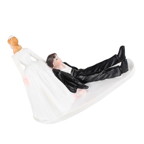 MILISTEN Hochzeitstortenaufsatz, Lustige Braut- Und Bräutigam-figur, Hochzeitstortendekoration, Lustiger Tortenaufsatz Für Hochzeit Und Brautparty, Hochzeitstorte-ornament Aus Kunstharz MILISTEN Hochzeitstortenaufsatz, Lustige Braut- Und Bräutigam-figur, Hochzeitstortendekoration, Lustiger Tortenaufsatz Für Hochzeit Und Brautparty, Hochzeitstorte-ornament Aus Kunstharz von Milisten