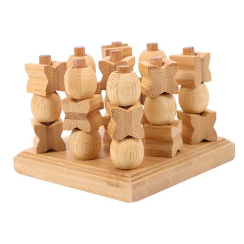 MILISTEN Holz Brettspiel Kindgerecht Herausforderndes Denkspiel für Familie und Erwachsene Pädagogisches Freizeitspiel Dekorativ für Wohn und Kaffeetisch von Milisten