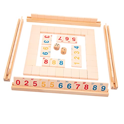 MILISTEN Holz Brettspiel Zahlenwürfel mit Rutschfestem Design Kindersicheres Lernspielzeug für Kleinkinder Pädagogisches Partyspiel zur Zahlenreihenfolge Robustes Holzmaterial MILISTEN Holz Brettspiel Zahlenwürfel mit Rutschfestem Design Kindersicheres Lernspielzeug für Kleinkinder Pädagogisches Partyspiel zur Zahlenreihenfolge Robustes Holzmaterial von Milisten