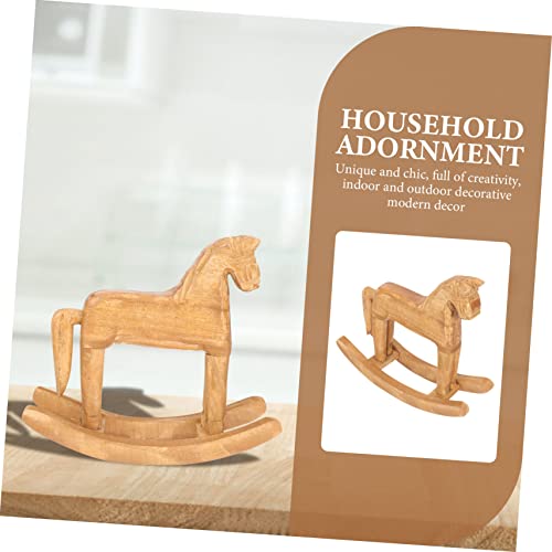 MILISTEN Holz Schaukelpferd Dekoration aus Hochwertigem Holz Handgefertigte Kinderzimmer Deko Robustes Leichtes Holzspielzeug mit Warmem Retro Design für und MILISTEN Holz Schaukelpferd Dekoration aus Hochwertigem Holz Handgefertigte Kinderzimmer Deko Robustes Leichtes Holzspielzeug mit Warmem Retro Design für und von Milisten