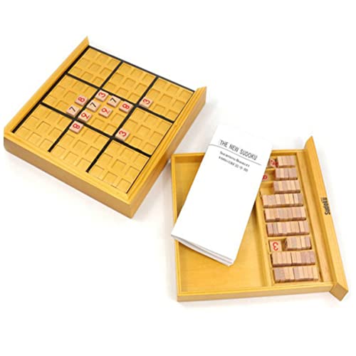 MILISTEN Holz Sudoku Puzzle für Erwachsene und Intelligentes Denkspiel Kreativität und Vorstellungskraft für DIY Partys und Familienspiele von Milisten