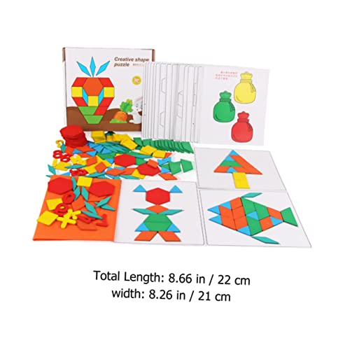 MILISTEN Holz Tangram Puzzle Buntes Geometrisches Lernspielzeug Fördert Frühes Lernen Farberkennung Formverständnis und Feinmotorik Kreatives Denkspielzeug von Milisten