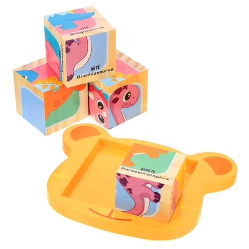 MILISTEN Holz Würfel Puzzle Dinosaurier Kinderpuzzle Kreatives Lernspielzeug Frühpädagogisches Blockspiel für Jungen Mädchen zur Logisches und Eltern Junge Mädchen Interaktion MILISTEN Holz Würfel Puzzle Dinosaurier Kinderpuzzle Kreatives Lernspielzeug Frühpädagogisches Blockspiel für Jungen Mädchen zur Logisches und Eltern Junge Mädchen Interaktion von Milisten