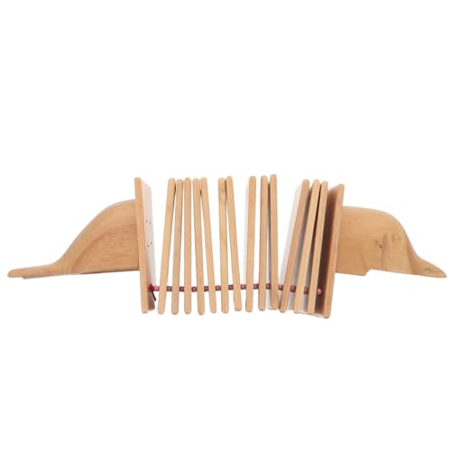 MILISTEN Holzklapper Delfinform Musikspielzeug für Rhythmusförderung Langlebiges Percussion-instrument Vielseitige Klangvielfalt für Vorschulkinder und Familienaktivitäten von Milisten