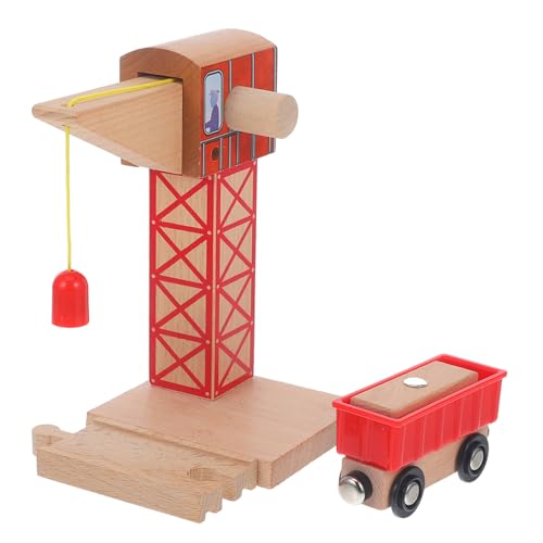 MILISTEN Holzkran für Holzeisenbahn Magnetischer Kran mit Winde DIY Modell für Kompatibel mit Gängigen Fördert Kreativität und Geschicklichkeit MILISTEN Holzkran für Holzeisenbahn Magnetischer Kran mit Winde DIY Modell für Kompatibel mit Gängigen Fördert Kreativität und Geschicklichkeit von Milisten