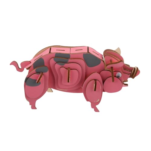 MILISTEN Holzpuzzle 3D-Lernpuzzle Holzstiel-Puzzles Bausätze aus Holz Holzbausätze für Tierpuzzle zusammensetzen Puzzlespielzeug Tiermodelle aus Holz Rosa MILISTEN Holzpuzzle 3D-Lernpuzzle Holzstiel-Puzzles Bausätze aus Holz Holzbausätze für Tierpuzzle zusammensetzen Puzzlespielzeug Tiermodelle aus Holz Rosa von Milisten