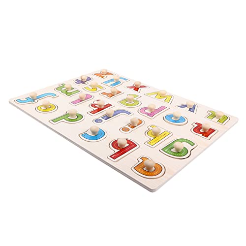 MILISTEN Holzpuzzle Holz Buchstabenspielzeug Kreatives Jigsaw Puzzle für Kleinkinder und Leichtgewichtig Pädagogisches für Jungen und Mädchen von Milisten