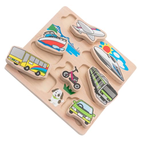 MILISTEN Holzpuzzle für Kleinkinder Geometrisches Formspielzeug Motorischen Fähigkeiten Geeignet für Jungen und Mädchen Verkehrspuzzle MILISTEN Holzpuzzle für Kleinkinder Geometrisches Formspielzeug Motorischen Fähigkeiten Geeignet für Jungen und Mädchen Verkehrspuzzle von Milisten
