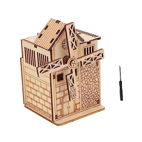 MILISTEN Holzspielzeug Musikspieluhr Windmühlen Form Motorisches Puzzle Lernspielzeug für Eltern Feinmotorik und Logischen Denkfähigkeit MILISTEN Holzspielzeug Musikspieluhr Windmühlen Form Motorisches Puzzle Lernspielzeug für Eltern Feinmotorik und Logischen Denkfähigkeit von Milisten