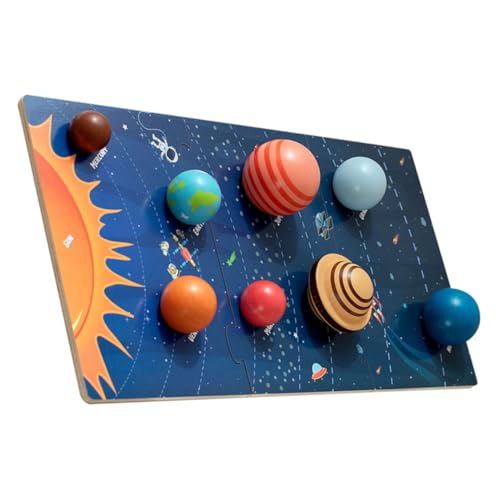 MILISTEN Holzspielzeug Planeten Puzzle Pädagogisches Solar System Lernspielzeug für Kreatives Greifspielzeug für Kleinkinder Vorstellungskraft und Feinmotorik MILISTEN Holzspielzeug Planeten Puzzle Pädagogisches Solar System Lernspielzeug für Kreatives Greifspielzeug für Kleinkinder Vorstellungskraft und Feinmotorik von Milisten