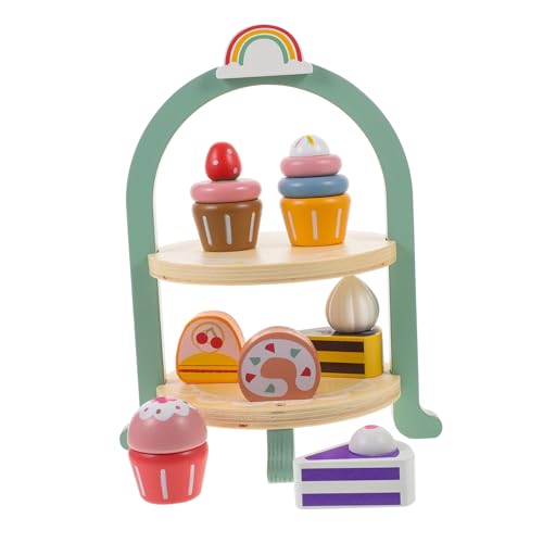 MILISTEN Holzspielzeug Tee und Dessert Set Realistisches Kuchen Robustes Puppengeschirr für Rollenspiele Pädagogisches Tee Service für Jungen und Mädchen für Frühe Bildung MILISTEN Holzspielzeug Tee und Dessert Set Realistisches Kuchen Robustes Puppengeschirr für Rollenspiele Pädagogisches Tee Service für Jungen und Mädchen für Frühe Bildung von Milisten