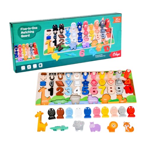 MILISTEN Holzspielzeug Tier Formen Lernspiel Pädagogisches Montessori Puzzle aus Sicherem Holz Abgerundete Kanten Fördert Farberkennung und Feinmotorik Geeignet für Interaktives Spiel MILISTEN Holzspielzeug Tier Formen Lernspiel Pädagogisches Montessori Puzzle aus Sicherem Holz Abgerundete Kanten Fördert Farberkennung und Feinmotorik Geeignet für Interaktives Spiel von Milisten