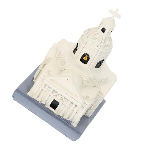 MILISTEN Kathedralenmodell Tischdeko Sandtable Zubehör Historische Kirchen Dekoration für Wohnzimmer und Büro Multifunktionale Resin Figur für Spiele und Home Decor von Milisten