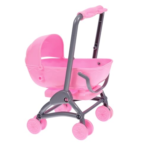 MILISTEN Kinderspielhaus Puppenwagen aus Kunststoff Puppenhaus-Kinderwagen Simulationspuppenwagen Babyzubehör für 3-Jährige Spielzeugkinderwagen für Kleinkinder 1-3 Abs Rosig MILISTEN Kinderspielhaus Puppenwagen aus Kunststoff Puppenhaus-Kinderwagen Simulationspuppenwagen Babyzubehör für 3-Jährige Spielzeugkinderwagen für Kleinkinder 1-3 Abs Rosig von Milisten