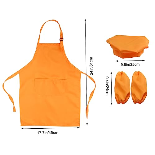 MILISTEN Kochset Komplettset mit Verstellbarer Schürze Kochmütze und Ärmelschoner Langlebiges Material Leicht zu Reinigen für Backen Malen und Party Geeignet für Jahre Orange MILISTEN Kochset Komplettset mit Verstellbarer Schürze Kochmütze und Ärmelschoner Langlebiges Material Leicht zu Reinigen für Backen Malen und Party Geeignet für Jahre Orange von Milisten