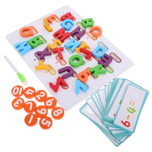 MILISTEN Kognitive Bauschulenspielzeug Zahlenrätsel Lernspielzeug für Kleinkinder Buchstaben- und Zahlenrätsel Alphabet-Puzzle Alphabet -Lernspielzeug Alphabet-Lernrätsel hölzern MILISTEN Kognitive Bauschulenspielzeug Zahlenrätsel Lernspielzeug für Kleinkinder Buchstaben- und Zahlenrätsel Alphabet-Puzzle Alphabet -Lernspielzeug Alphabet-Lernrätsel hölzern von Milisten