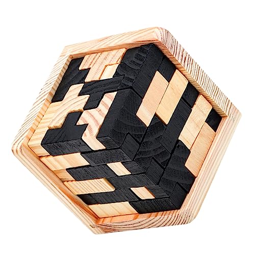 MILISTEN Kongming Schlossspielzeug ineinandergreifendes Puzzle- Interlock- Luban-Lock- freischalten Schlüsselspielzeug entsperren Kongming-Sperre Holz MILISTEN Kongming Schlossspielzeug ineinandergreifendes Puzzle- Interlock- Luban-Lock- freischalten Schlüsselspielzeug entsperren Kongming-Sperre Holz von Milisten