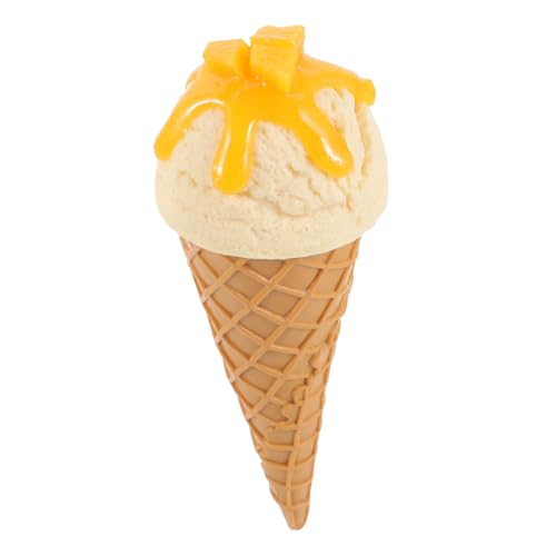 MILISTEN Künstliches Eiscreme Modell aus Dekorative Eistüte für Fotografie Party und Ladenpräsentation Realistische Nachbildung von Mango Vanille von Milisten