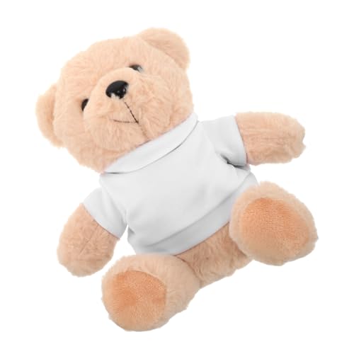 MILISTEN Kuscheliger Plüschbär mit Blankem T Shirt für DIY Sublimation für Babypartys Geburtstage und Weihnachten Sitzhöhe für Plüschspielzeug MILISTEN Kuscheliger Plüschbär mit Blankem T Shirt für DIY Sublimation für Babypartys Geburtstage und Weihnachten Sitzhöhe für Plüschspielzeug von Milisten