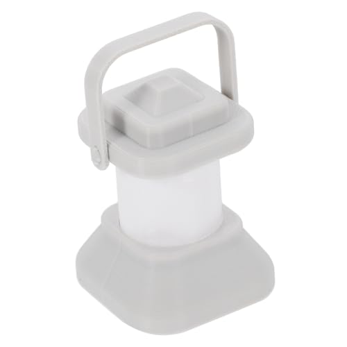 MILISTEN Laterne Miniatur-Dinge Miniatur-Puppenhauszubehör Mini-Puppenhauszubehör winziges Zeug kleine Figuren pla Light Grey von Milisten