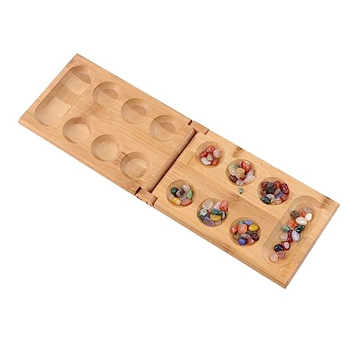 MILISTEN Mancala Denkspiel aus Klappbares Brettspiel für Familie und Freunde Strategisches Gesellschaftsspiel für Farbige Steine Partys und MILISTEN Mancala Denkspiel aus Klappbares Brettspiel für Familie und Freunde Strategisches Gesellschaftsspiel für Farbige Steine Partys und von Milisten