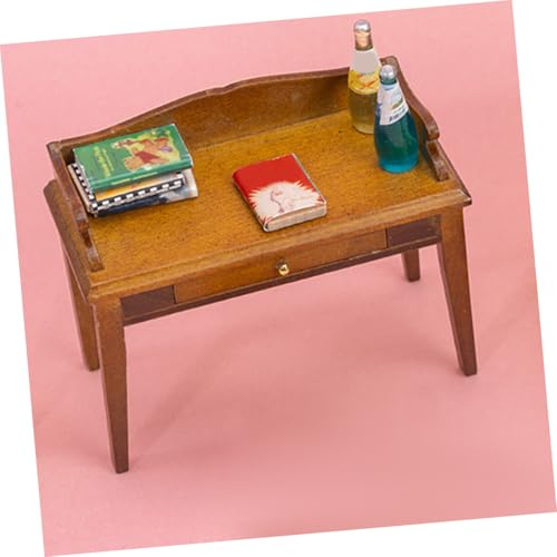 MILISTEN Maßstab Holz Schreibtisch Vintage Stil Puppenhaus Zubehör Dekoration für und DIY Bastelbedarf von Milisten