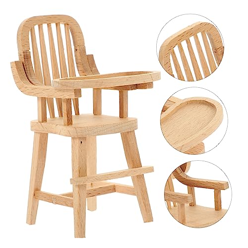 MILISTEN Maßstab Kompakt Leichter Kinderstuhl Stilvolles Design Vielseitig für DIY Dekoration und Miniatur Spielfiguren Glatte Oberfläche Robust und Formstabil von Milisten
