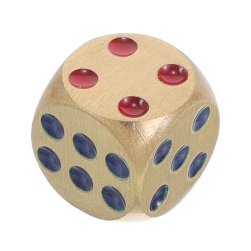 MILISTEN Messingwürfel DIY -Würfel Machen Tischspiel Würfel Würfel-Ornament Home -Klassenzimmer DIY Leere Würfel Würfeldekor Standard-Spielwürfel Spielwürfel Perle Golden von Milisten