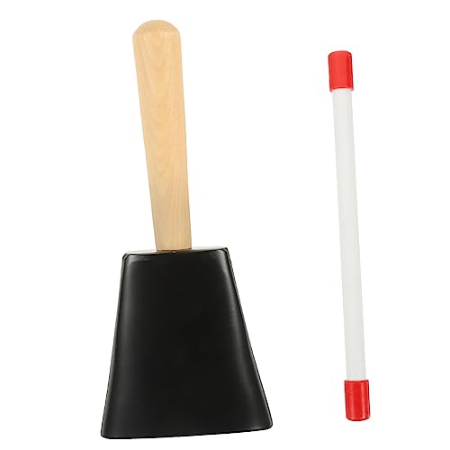 MILISTEN Metall Kuhglocke mit Griff für Robustes Percussion Instrument Verschleißfest Vielseitig Einsetzbar Sicherer Spielspaß Interaktives Musikinstrument für Eltern Junge von Milisten