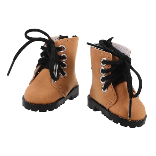 MILISTEN Mini Bjd Puppenstiefel Leichte Weiche Miniatur Schuhe mit Bequemer Passform Stabilem Material und Feiner Verarbeitung für Puppenhaus Deko und Sammler von Milisten